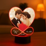 Couple Photo Frame Picture With LED Light Personalised Gift