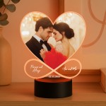 Couple Photo Frame Picture With LED Light Personalised Gift