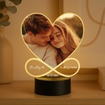 Novelty Photo Plaque With LED Personalised Romantic Gift