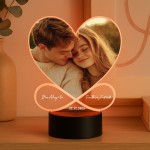 Novelty Photo Plaque With LED Personalised Romantic Gift