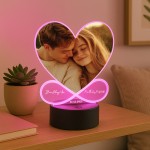 Novelty Photo Plaque With LED Personalised Romantic Gift