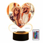 Personalised Custom Night Light with Photo Gift for Couple