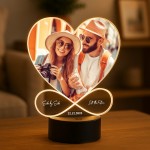 Personalised Custom Night Light with Photo Gift for Couple