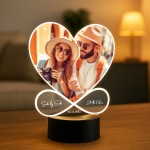 Personalised Custom Night Light with Photo Gift for Couple