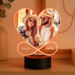 Personalised Custom Night Light with Photo Gift for Couple