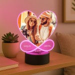 Personalised Custom Night Light with Photo Gift for Couple