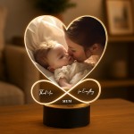 Personalised Gift For Mum Photo Plaque With LED Light Birthday