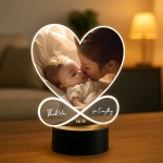 Personalised Gift For Mum Photo Plaque With LED Light Birthday