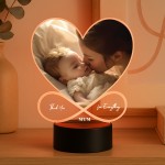 Personalised Gift For Mum Photo Plaque With LED Light Birthday