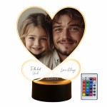 Personalised Uncle Photo Frame Picture With LED Light