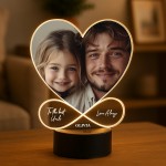 Personalised Uncle Photo Frame Picture With LED Light