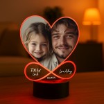 Personalised Uncle Photo Frame Picture With LED Light