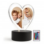 Custom Sister Gift Photo Plaque With LED Light Gift For Sister