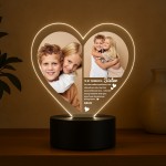 Custom Sister Gift Photo Plaque With LED Light Gift For Sister