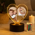 Custom Sister Gift Photo Plaque With LED Light Gift For Sister