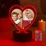 Custom Sister Gift Photo Plaque With LED Light Gift For Sister