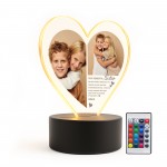 Custom Sister Gift Photo Plaque With LED Light Gift For Sister