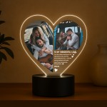 Wife Gift Photo Plaque With LED Light Gift For Wife Anniversary