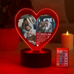 Wife Gift Photo Plaque With LED Light Gift For Wife Anniversary