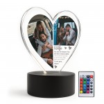 Custom Wife Gift Photo Plaque With LED Light Gift For Wife