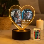 Custom Wife Gift Photo Plaque With LED Light Gift For Wife