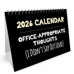Funny 2026 Calendar Novelty Desk Office Planner 16 Page Flipbook