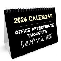 Funny 2026 Calendar Novelty Desk Office Planner 16 Page Flipbook