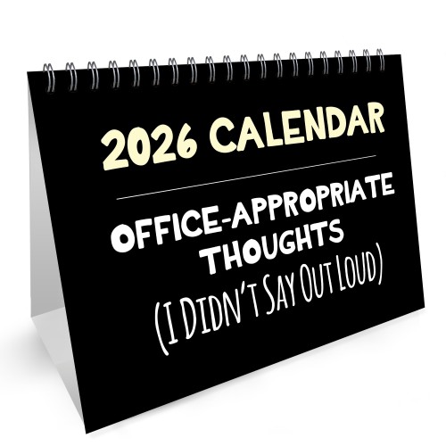 Funny 2026 Calendar Novelty Desk Office Planner 16 Page Flipbook