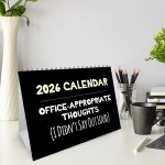 Funny 2026 Calendar Novelty Desk Office Planner 16 Page Flipbook