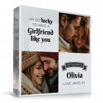 Valentines Day Gift For Girlfriend Personalised Photo Plaque Valentines Day Gift For Girlfriend Personalised Photo Plaque
