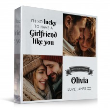 Valentines Day Gift For Girlfriend Personalised Photo Plaque