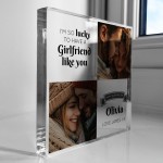 Valentines Day Gift For Girlfriend Personalised Photo Plaque Valentines Day Gift For Girlfriend Personalised Photo Plaque