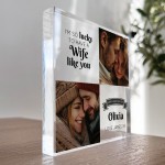 Happy Valentines Day Gift For Wife Personalised Photo Plaque