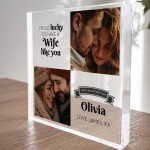 Happy Valentines Day Gift For Wife Personalised Photo Plaque