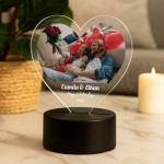 Personalised Happy Valentines Day Gift Photo LED Couple Gift