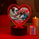 Personalised Happy Valentines Day Gift Photo LED Couple Gift