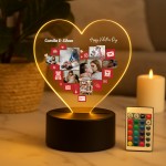 Personalised LED Photo Collage Gift For Couple Boyfriend Wife Personalised LED Photo Collage Gift For Couple Boyfriend Wife