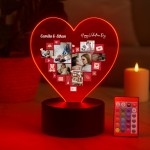 Personalised LED Photo Collage Gift For Couple Boyfriend Wife Personalised LED Photo Collage Gift For Couple Boyfriend Wife