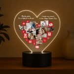 Custom LED Photo Collage For Valentines Day For Couple