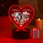 Custom LED Photo Collage For Valentines Day For Couple