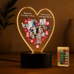 Custom LED Photo Collage For Valentines Day For Couple