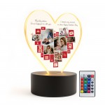 Custom LED Photo Collage For Valentines Day For Couple