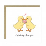 Valentines Day Card I Ducking Love You Card For Husband Wife