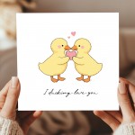Valentines Day Card I Ducking Love You Card For Husband Wife