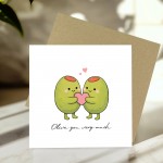 Funny Valentines Day Card Olive You So Much Card For Wife