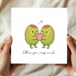 Funny Valentines Day Card Olive You So Much Card For Wife