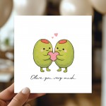 Funny Valentines Day Card Olive You So Much Card For Wife