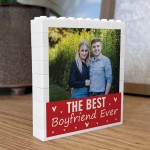 Gift For Boyfriend For Valentines Brick Photo Block Personalised