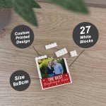Gift For Boyfriend For Valentines Brick Photo Block Personalised