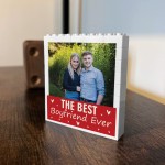 Gift For Boyfriend For Valentines Brick Photo Block Personalised